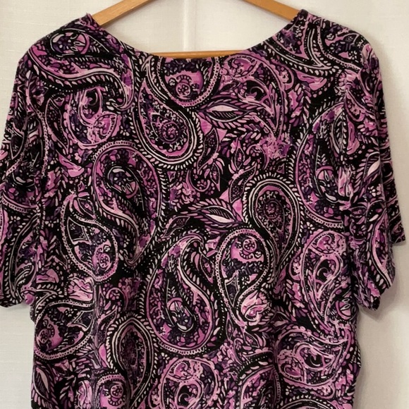 Croft & Barrow Paisley Print Women's Top Size 2X - Picture 7 of 10
